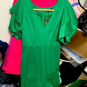 Green interview dress